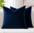 MIULEE Velvet Throw Pillow Covers 18×18 Inch, Pack of 2 – Dark Blue, Super Soft Decorative Square Cushion Cases Modern Luxury Home Decor for Sofa, Couch, Bed, Chair
