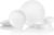 Corelle Vitrelle 18-Piece Service for 6 Dinnerware Set Triple Layer Glass and Chip Resistant, Lightweight Round Plates and Bowls Set, Winter Frost White