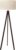 LEPOWER Tripod Floor Lamp Mid Century Modern Standing Lamps for Living Room | Light-Diffusing Linen Shade, Premium Rubberwood Tripod with E26 Base, Adding Warmth to Bedroom, Office & Study Corner Walnut
