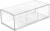 Hair Accessories Organizer for Girls, Clear Acrylic Hair Tie Organizer, or Headband, bows，Cute Small Stackable Storage Drawer Container Caddy Box for Bathroom Vanity Countertop