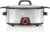 Chefman 6-Quart Slow Cooker, Electric Countertop Cooking, Stovetop & Oven-Safe Removable Insert for Browning & Sautéing, Family-Size Soups & Stews, Nonstick & Dishwasher-Safe Interior,Stainless Steel