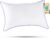 JOLLYVOGUE Pillows Queen Size Set of 1, Washable Supportive Single Bed Pillow with Super Soft Down Alternative Fill, Luxury Fluffy Hotel Quality for Side, Back, and Stomach Sleepers