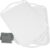 Czlizdyt Large Melamine Serving Tray with Handles, 17.5 x 12 in Rectangular Melamine Serving Platter, Dishwasher Safe Trays for Eating, Appetizer, Charcuterie, Snack, Fruit, Desserts, Set of 2, White