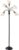 Adesso Floor Lamp with 5 Movable Shades & Adjustable Brightness – Perfect Lighting for Bedroom Decor, Beauty & Art Studio, Black