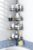 Corner Shower Caddy Tension Pole: 4-Tier Adjustable Rustproof Bathroom Organizer Shelves – No-Drill Bathtub Shampoo Rack Standing Shower Caddy for Renters, Apartment & Family Bathroom 31-124 inch