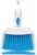 Mini Broom and Dustpan Set-Mini Whisk Set for Desk, Housekeeping, Office, Kitchen, Pet Nest, etc.,Daily Cleaning Necessity Plastic Mini Dustpan Set (Blue)