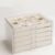 GUOER 5 Drawers Clear Jewelry Box for Women and Girls, Acrylic Earring Holder Organizer Ring Holder Display Storage, Mother’s Day Warm White
