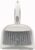 Mini Broom and Dustpan Set-Mini Whisk Set for Desk, Housekeeping, Office, Kitchen, Pet Nest, etc.,Daily Cleaning Necessity Plastic Mini Dustpan Set (Gray)