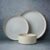 Famiware Star Dinnerware Sets, Plates and Bowls Set for 4, 12 Pieces Ribbed Dishes – Chip and Scratch Resistant, Microwave and Dishwasher Safe Tableware, Cappuccino White