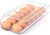 RoskDeewat Egg Holder for Fridge, Automatic Rolling Egg Container for Refrigerator, Stackable Fridge Organizers and Storage with Lid, Clear Plastic Egg Dispenser,Bin & Tray (1 Tier)
