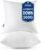 MIULEE Throw Pillows Inserts, Pack of 2 18×18 Inch 100% Virgin Fiber Filling Bed Couch Pillows