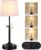 Height Adjustable Cordless Table Lamp Rechargeable with Timer, 3-Way & Stepless Dimmable LED Battery Operated Table Lamp, Wireless Battery Powered Lamp, Black Touch lamps for Nightstand Countertop