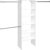 ClosetMaid SuiteSymphony Wood Closet Organizer System, 25-Inch Starter Kit with Tower and 3 Hang Rods and Shelving, Adjustable Shelves, Customizable Insert, Reach-in or Walk-in Closets, Pure White