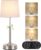 Height Adjustable Cordless Table Lamp with 2H/4H/6H Timer, Rechargeable Battery Operated Lamp Dimmable, Portable Battery Lamp for Camping Restaurant, Brushed Nickel LED Wireless Lamps, Bulb Included