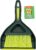 Pine-Sol Mini Dustpan and Brush Set | Nesting Snap-On Design | Portable, Compact Dust Pan and Hand Broom for Cleaning, Green