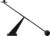 Black Metal Modern Candle Holder Candlestick Holders Decorative Candle Stand, Tapered Candle Holders Home Decoration 19 inch