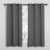 NICETOWN Thermal Insulated Grommet Blackout Curtains for Bedroom (2 Panels, W42 x L63 -Inch, Grey)