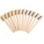 Wire Brush Set 12Pcs,Small Detailing Wire Scratch Brushes for Cleaning, Brass/Stainless Steel Bristles with 8″ Curved Wood Handle for Metal Rust Remover,Paint, Dirt, Paint Scrubbing