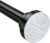 Ausemku Shower Curtain Rod Tension – 32-80 Inch Never Rust Non-Slip Spring Tension Curtain Rod No Drilling Stainless Steel Curtain Rod Use Bathroom Kitchen（Black）