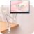 Urmust Portable Monitor Stand 15.6″, iPad Stand for Desk, Portable Monitor Holder up to 18.5″, Adjustable Desktop Tablet Arm Mount, iPad Holder for Desk, for 4.7″-12.9″ i Pad Pro/Air/Mini Pink