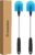 MOSOLAN Stainless Steel Water Bottle Brush, Long Handle Scrubbing Brush, Built for Cleaning Sport Bottles, Baby Bottles, Cups, Coffee Mugs, Glasswares, Wine Decanters, Flask, 2 Pack, 15 in