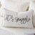 Sunkifover Let’s Snuggle Decorative Lumbar Pillow Cover – 12×20 Inch White and Grey Cotton Embroidery Throw Pillowcase for Bed, Bedroom, Living Room, Home Decor