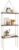 Mkono Macrame Wall Hanging Shelf 3 Tier Wood Floating Shelves with Cute Woven Rope Boho Room Decor Display Photos Plant Hanging Storage Shelves for Bathroom, Bedroom, Living Room, Nursery