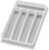 Loyareal Silverware Organizer Utenisl Organizer Holder Kitchen Drawer Organizer Plastic Silverware Tray for Drawer Flatware Organizer 5 Compartment White