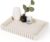 Concrete Decorative Tray for Coffee Table Decor, 14″ Coffee Table Tray Ottoman Tray Table Centerpieces, Rectangular Modern Decorative Trays for Home Decor, Living Room, Entry, Gray