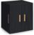 Dajasan Large Jewelry Box for Women, Jewelry Organizer Box with 3 Drawers, Jewelry Storage Organizer with Mirror for Necklace Ring Bracelet Watch, Gift Idea, 8.7 x 7.5 x 9.8 Inches (Black)