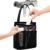 famichan Portable Mesh Shower Caddy, Gym Travel Camp Dorm Room Essentials for College Student Boy Girl, Bathroom Shower Bag – Black