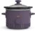 bella 1.5 Qt Slow Cooker with 3 Heat Manual Control, Ceramic Nonstick Coating, Dishwasher Safe Stoneware Pot and Tempered Glass Lid, Tangle Free Cord Wrap & Cool Touch Handles, Plum