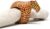 Global Crafts KWF012_C – Handcarved Mahogany Wooden Napkin Ring Holders – Cheetah, Set of 6