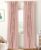 100% Blackout Shield Linen Blackout Curtains for Bedroom 84 Inches Long, Back Tab/Rod Pocket Living Room Drapes, Thermal Insulated Blackout Curtains 2 Panels Set, 50″ W x 84″ L, Blush Pink