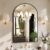 Sweetcrispy 24″x36″ Arched Black Bathroom Mirrors for Wall | Bathroom Mirrors for Over Sink, Metal Framed with HD Shatter-Proof Glass for Entryway, Bedroom, Home Decor
