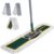 Masthome 36″ Commercial Dust Mop, 60″ Telescopic Handle Heavy Duty Floor Mop, Wet Dry Industrial Mop with 3 Reusable Pads for Hardwood Marble Laminate Tile, Home Gym Office Use