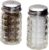 Retro Style Salt and Pepper Shakers with Stainless Tops (2)