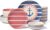 Oneida Dinnerware Sets, 24 Seven Melamine Aweigh We Go 18-Piece Dinnerware, Set for 6, Service For 6, Melamine Material, Dishwasher Safe, Plates And Bowls, Dinner Dishes, Kitchen (Assorted, 18 Piece)