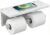 FORIOUS Toilet Paper Holder with Shelf, Marble Wall Mount Tissue Roll Holder for Bathroom, Washroom, 304 Stainless Steel Double Commercial Toilet Tissue Dispensers with Phone Shelf, Brushed Nickel