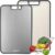 Titanium Cutting Board Double Sided Pure Titanium Cutting Boards for Kitchen, Pure titanium & Wheat Straw PP Food Grade metal cutting board, Non-slip durable and easy to clean (Large)