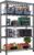 M MZG 1750 lbs Steel Storage Shelving 5-Tier Utility Shelving Unit Steel Organizer Wire Rack for Home,Kitchen,Office,Garage, 1750 LBS Capacity 17.7″ D x 47.2″ W x 72.3″ H