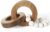 Oakrain Wood Chain Link Decor, Minimalist Handmade Carved Knot Décor Accents for Shelf Coffee Table, Natural Boho Farmhouse Rustic Home Decor, Best Housewarming Gifts (8.86 inch)