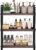 HNRLOY Bathroom Counter Organizer,Bathroom Countertop Organizer,Counter Shelf,Countertop Storage,Organization and Storage,Makeup Shelf,Sink Caddy(Brown 3 Tier)
