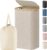 Lifewit 100L Laundry Basket with Lid, Clothes Hampers for Laundry with Bamboo Handles and 1 Removable Bag, Large Foldable Laundry Hamper for Bedroom, Bathroom, Dorm, Laundry Room, Beige