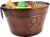 BREKX Metal Indestructible Dog Toy Bin – Storage Bin with Handles, Farmhouse Organizer Storage Basket for Pet Toys, Blankets, Leashes – Home Decor (Lead-Free Copper)
