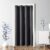 ChrisDowa Blackout Door Curtains for Doorway Privacy, Grommet Closet Curtains for Bedroom Closet Door, Thermal Insulated Temporary Doorway Cover Room Divider Drapes (1 Panel, Dark Grey, 34 x 80 Inch)
