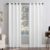 Sun Zero Columbia 2-Pack Thermal Energy Saving 100% Blackout Grommet Curtain Panel Pair, 50″ x 84″, Dove White