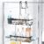Aitatty Over the Door Shower Caddy Hanging: Black Rustproof Shower Organizer over the Door – No Drilling Bathroom Rack for Inside