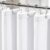 Vipfree 3 in 1 Shower Curtain Set, Waffle Shower Curtain and Liner Set with 12 Double Sided Shower Curtain Hooks, 258GSM Luxury Weighted Cloth Shower Curtains for Bathroom, 72 W x 72 H, White