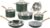 Cuisinart Cookware Set, 11 Piece Stainless Steel Cookware Pots and Pans, Home and Kitchen Durable Stainless Steel for Everyday Cooking, Matte Thyme, MT89G-11